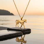 Gullsmykke Hest i 14kt gult - 27504