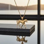 Gullsmykke Hest i 14kt gult - 27504