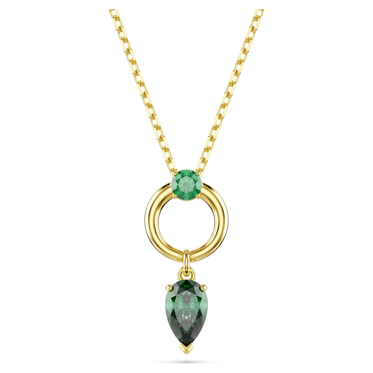 Swarovski smykke Mesmera pendant Mixed cuts, Green, Gold-tone plated - 5732484