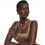 Swarovski smykke Millenia pendant Octagon cut, Caramel, Gold-tone plated - 5725752