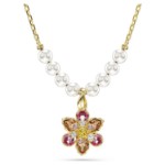 Swarovski smykke Idyllia pendant Crystal pearl, Mixed cuts, Flower, Multicolored, Gold-tone plated - 5723140