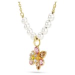 Swarovski smykke Idyllia pendant Crystal pearl, Mixed cuts, Flower, Multicolored, Gold-tone plated - 5723140