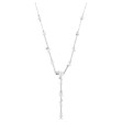 Swarovski collier Constella Y necklace Crystal pearl, Round cuts, White, Rhodium plated - 5711830