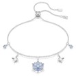 Swarovski armbånd Magic bracelet Snowflake, Blue, Rhodium plated - 5734244