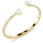 Swarovski armbånd Mesmera bangle Heart, White, Gold-tone plated - 5733474