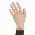 Swarovski armbånd Idyllia bangle Mixed cuts, Flower, Multicolored, Gold-tone plated - 5732387