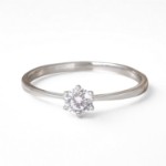 Diamantring forlovelsesring Frøya 0,32 ct River (E)-Si1 - 3105037