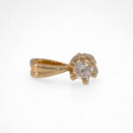 Diamantsmykke Sitara i gult gull med 0,05 ct W-Si-3221050