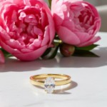 Forlovelsesring med oval slip Lab Grown diamant - 0,70 ct River - VS - 200627