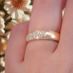 Gullring med zirkonia -BUR593818