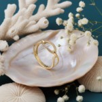 Diamantring i 14kt gult gull med 0,025 ct W-Si - BUR537827