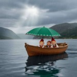 Bunadsparaply grønn, Trønder - 0701000464