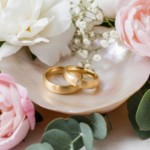 Gifteringer i gult gull 14 kt, 5 mm. GERSTNER - 208670