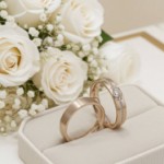 Gifteringer nøttefarget gull 14 kt, 4.5 mm. GERSTNER - 431329