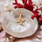 Diamantsmykke i gull 14kt med 0,090ct H/SI - BUR234350