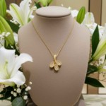 Diamantsmykke i gull 14kt med 0,090ct H/SI - BUR234350