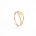 Gullring i 14 kt gult gull - Bur501490