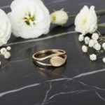 Gullring i 14 kt gult gull - Bur501490