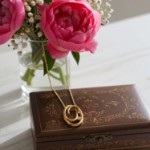 Diamantsmykke i gult gull med 0,025 ct W-Si -BUR242601