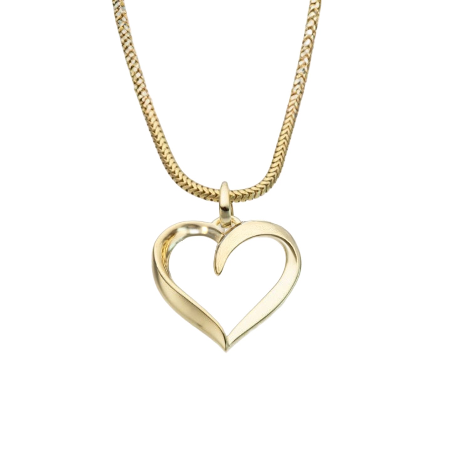 Gullhjerte i 14kt gull - Bur310555