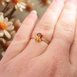 Gullring i 14kt med citrin - Bur620400gc