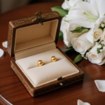 Gulløredobber. Gult gull 14 kt, 5 mm - 46942