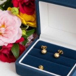 Gulløredobber, kulen er 4 mm -11013