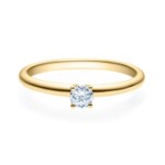 Diamantring forlovelsesring 0,20 ct i 14kt gull. Jasmina. - 180180200