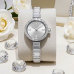 Swarovski klokke Matrix Bangle watch Swiss Made, Crystal bracelet, White, Stainless Steel - 5677487