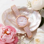 Swarovski klokke Illumina watch Swiss Made, Crystal bracelet, Pink, Rose gold-tone finish - 5678756
