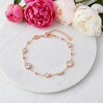 Swarovski armbånd Imber bracelet Round cut, White, Rose gold-tone plated - 5730677