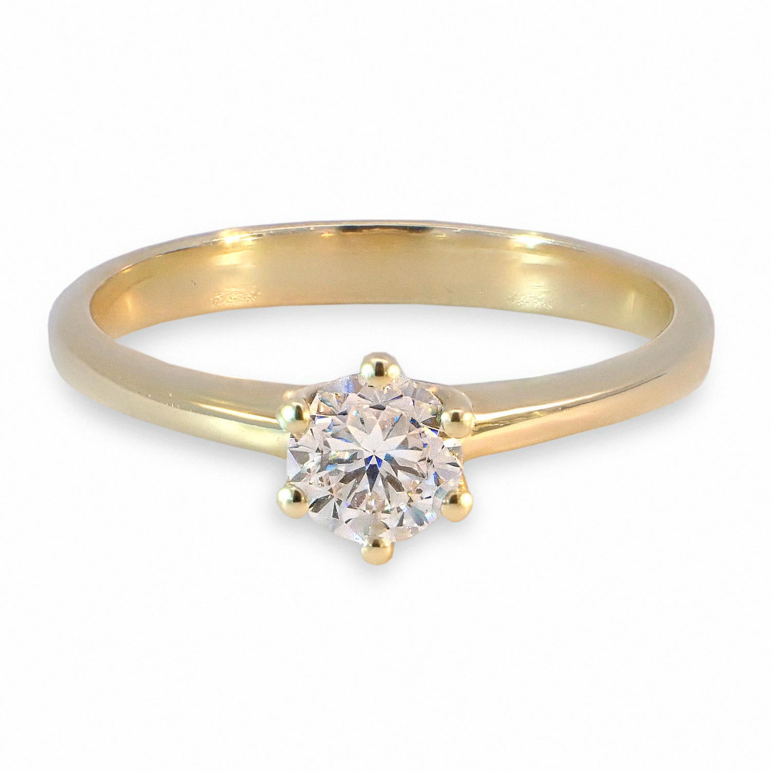 Diamantring forlovelsesring 0,40 ct  i 14kt gull. Diona -18001040