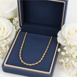 Kjede Singapore i gult gull, 2,2 mm /45 cm - 18GU2245