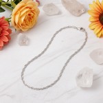 Kjede Singapore i hvitt gull, 2,2 mm /42 cm - 18HV2242