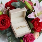 Flettering i gult gull 14 kt - 57239