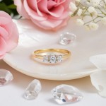 Gullring i 14kt gull med zirkonia - 50367