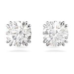 Swarovski øredobber Constella stud earrings Round cut, White, Rhodium plated - 5636712