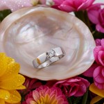 Gullring i 14 kt med zirkonia -304914