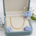 Veneziansk forgylt kjede 42 cm / 0,9 mm -12104942