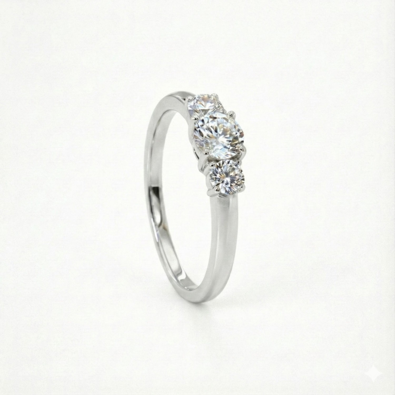Diamantring - forlovelsesring i hvitt gull med 0,22 ct W-Si - Bur538279hv