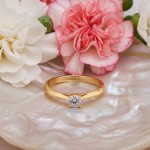 Enstens diamantring Alida med 0,25 ct TW-Si i 14kt gull - 18002025