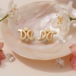 Øredobber i gult gull 14 kt, La belleza -24901406