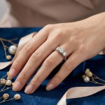 Diamantring i hvitt gull med Lab Grown diamanter 0,50 ct River-VS - Bur5Z0032