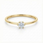 Enstens diamantring Aida med 0,20 ct i 14kt gull. TW-Si. -18016020