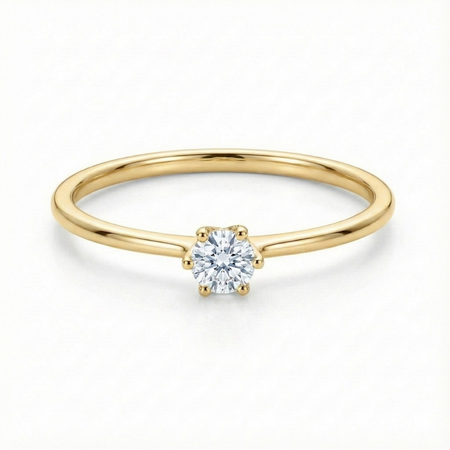 Enstens diamantring Aida med 0,20 ct i 14kt gull. TW-Si. -18016020