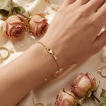 Armbånd Singapore i gult gull 14kt, 17 cm - 18GU2217