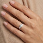 Diamantring forlovelsesring i hvitt gull med 0,39ct W-Si - ABR17850