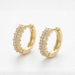 Diamantøredobber i 14 kt gull med 0,27 ct W-Si - BUR738132