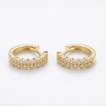 Diamantøredobber i 14 kt gull med 0,27 ct W-Si - BUR738132