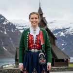 17.mai sløyfe krune forgylt - 625650